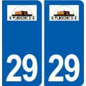 29 Plouezoc'h logo autocollant plaque stickers ville