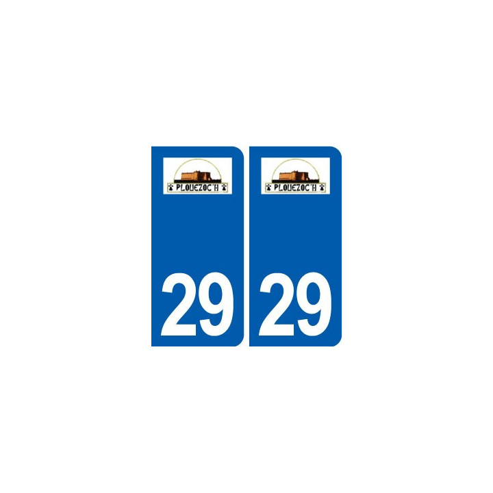 29 Plouezoc'h logo autocollant plaque stickers ville