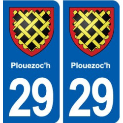29 Plouezoc'h blason autocollant plaque stickers ville