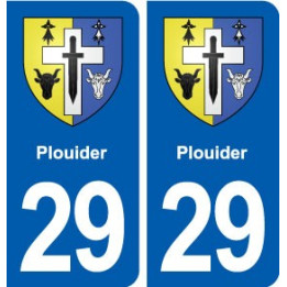 29 Plouider blason autocollant plaque stickers ville