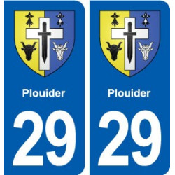 29 Plouider blason autocollant plaque stickers ville