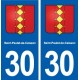 30 Saint-Paulet-de-Caisson blason ville autocollant plaque stickers