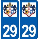 29 Plouider logo autocollant plaque stickers ville