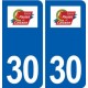30 Saint-Paulet-de-Caisson logo ville autocollant plaque stickers