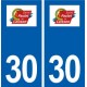 30 Saint-Paulet-de-Caisson logo ville autocollant plaque stickers