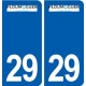 29 Ploumoguer logo autocollant plaque stickers ville