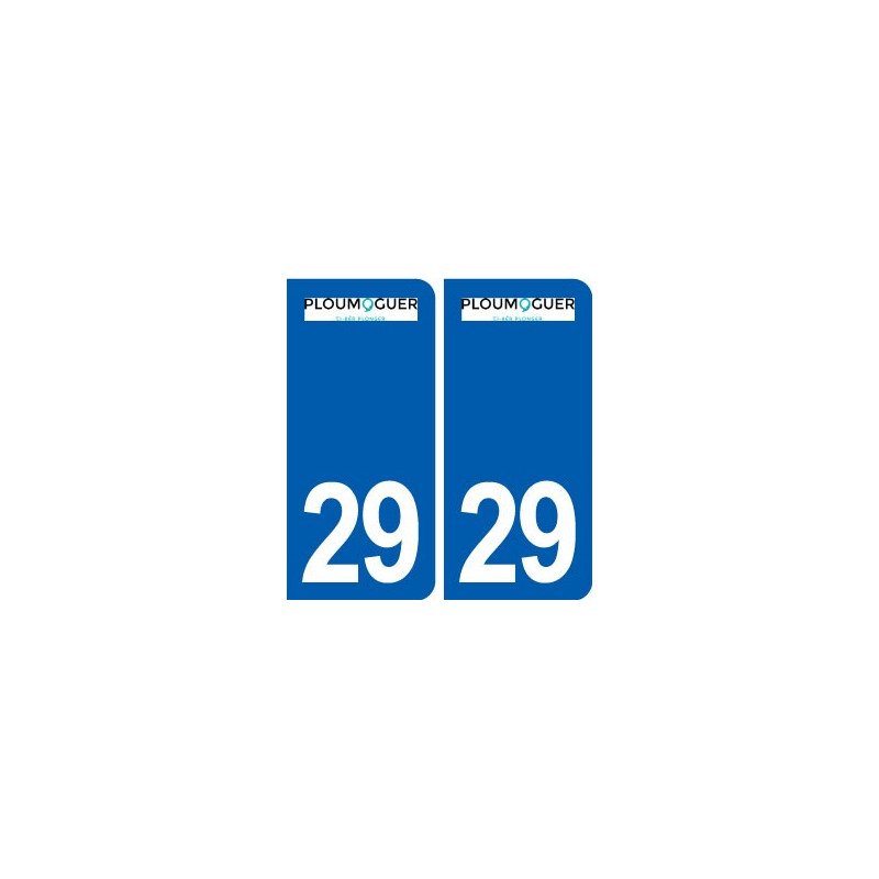 29 Ploumoguer logo autocollant plaque stickers ville