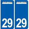 29 Ploumoguer logo autocollant plaque stickers ville