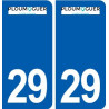 29 Ploumoguer logo autocollant plaque stickers ville