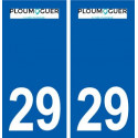 29 Ploumoguer logo autocollant plaque stickers ville