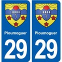 29 Ploumoguer blason autocollant plaque stickers ville