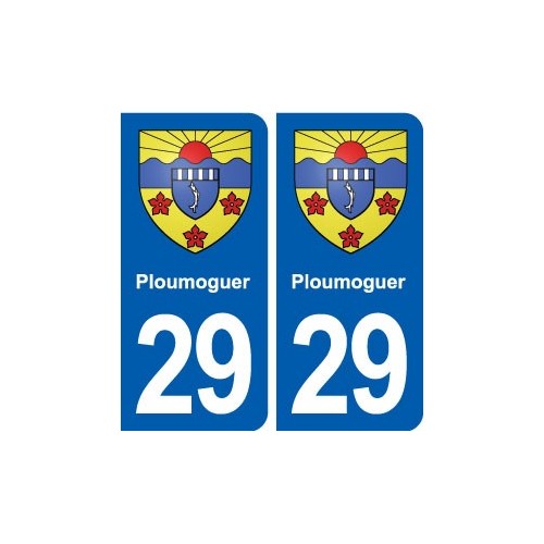 29 Ploumoguer blason autocollant plaque stickers ville