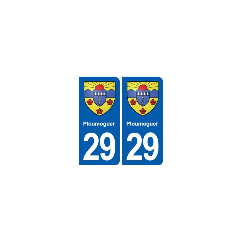 29 Ploumoguer blason autocollant plaque stickers ville