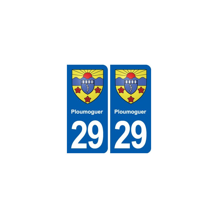 29 Ploumoguer blason autocollant plaque stickers ville