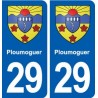 29 Ploumoguer blason autocollant plaque stickers ville