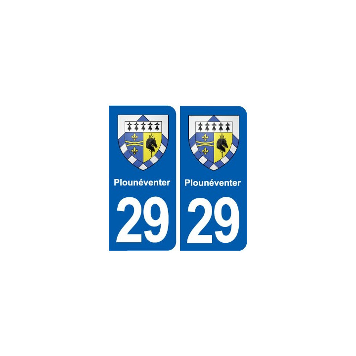 29 Plounéventer blason autocollant plaque stickers ville