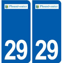 29 Plounéventer logo autocollant plaque stickers ville