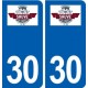 30 Sauve logo ville autocollant plaque stickers