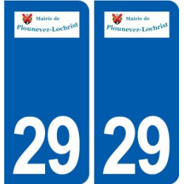 29 Plounévez-Lochrist logo autocollant plaque stickers ville