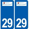 29 Plounévez-Lochrist logo autocollant plaque stickers ville