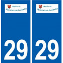 29 Plounévez-Lochrist logo autocollant plaque stickers ville