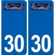 30 Sauveterre logo ville autocollant plaque stickers