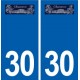 30 Sauveterre logo ville autocollant plaque stickers
