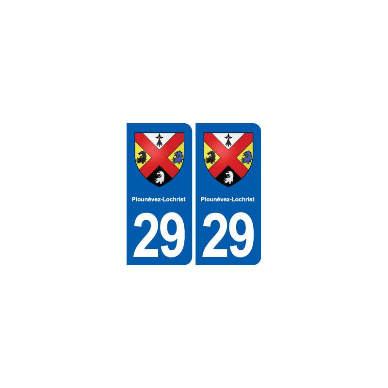 29 Plounévez-Lochrist blason autocollant plaque stickers ville