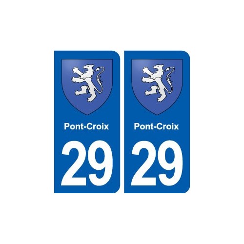 29 Pont-Croix blason autocollant plaque stickers ville
