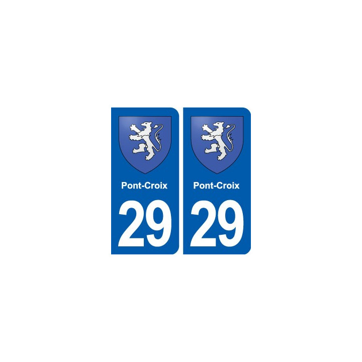 29 Pont-Croix blason autocollant plaque stickers ville