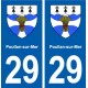 29 Poullan-sur-Mer blason autocollant plaque stickers ville
