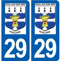 29 Poullan-sur-Mer logo autocollant plaque stickers ville