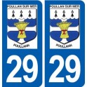 29 Poullan-sur-Mer logo autocollant plaque stickers ville