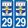 29 Poullan-sur-Mer logo autocollant plaque stickers ville