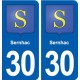30 Sernhac blason ville autocollant plaque stickers