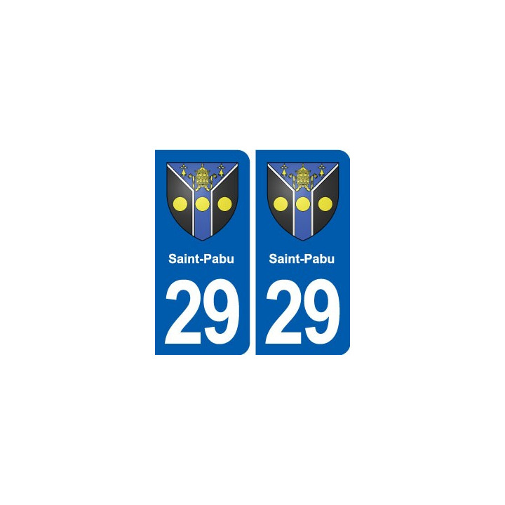 29 Saint-Pabu blason autocollant plaque stickers ville