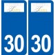 30 Tavel logo ville autocollant plaque stickers