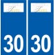 30 Tavel logo ville autocollant plaque stickers
