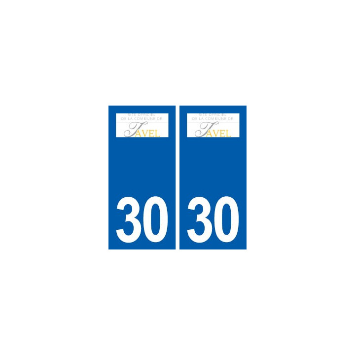 30 Tavel logo ville autocollant plaque stickers