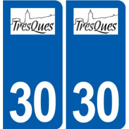 30 Tresques logo ville autocollant plaque stickers