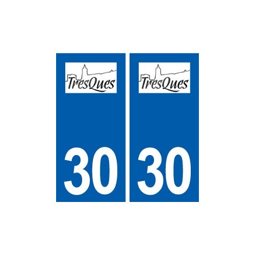 30 Tresques logo ville autocollant plaque stickers