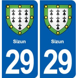 29 Sizun blason autocollant plaque stickers ville