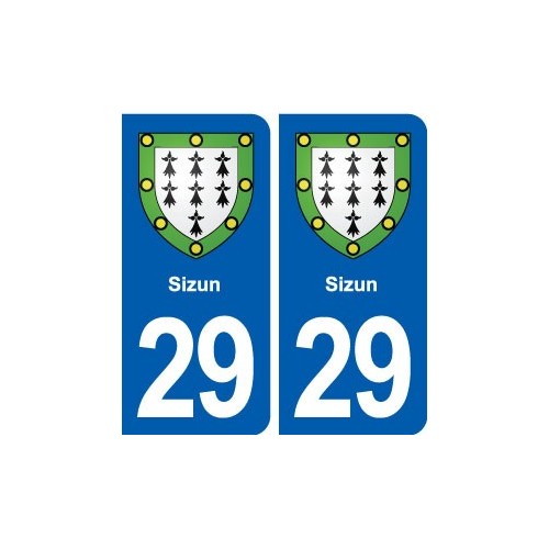 29 Sizun blason autocollant plaque stickers ville