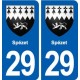 29 Spézet blason autocollant plaque stickers ville