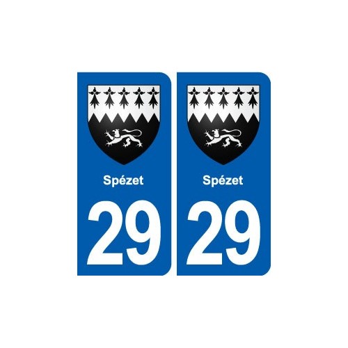 29 Spézet blason autocollant plaque stickers ville