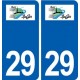 29 Spézet logo autocollant plaque stickers ville