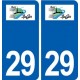 29 Spézet logo autocollant plaque stickers ville