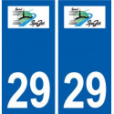 29 Spézet logo autocollant plaque stickers ville