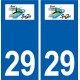 29 Spézet logo autocollant plaque stickers ville