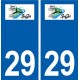 29 Spézet logo autocollant plaque stickers ville